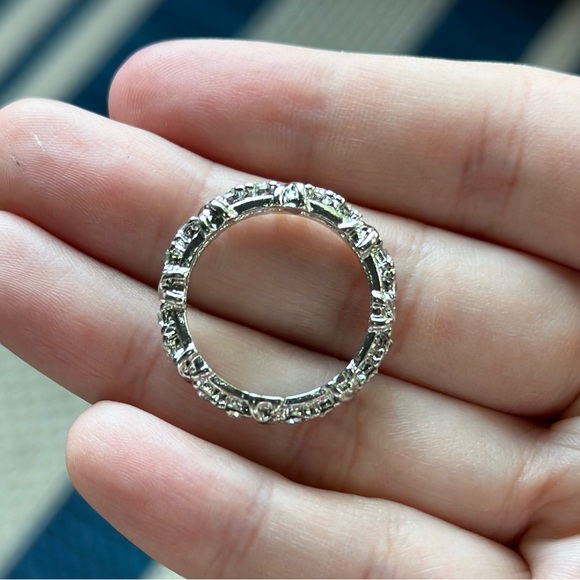 New very Sparkly Shiny Silver 925 plated Ring - Picture 5 of 7